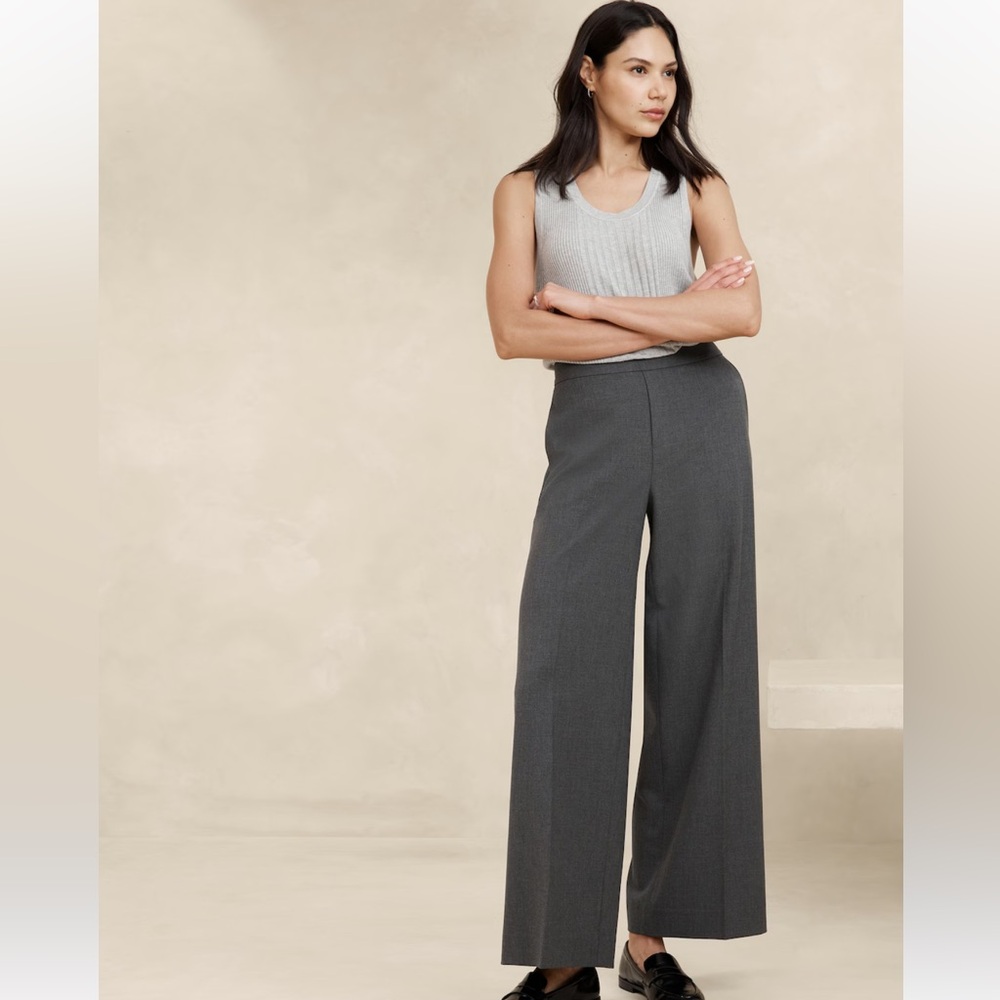 NWT Banana Republic Factory Hayden Wide-Leg Pants Size 4P